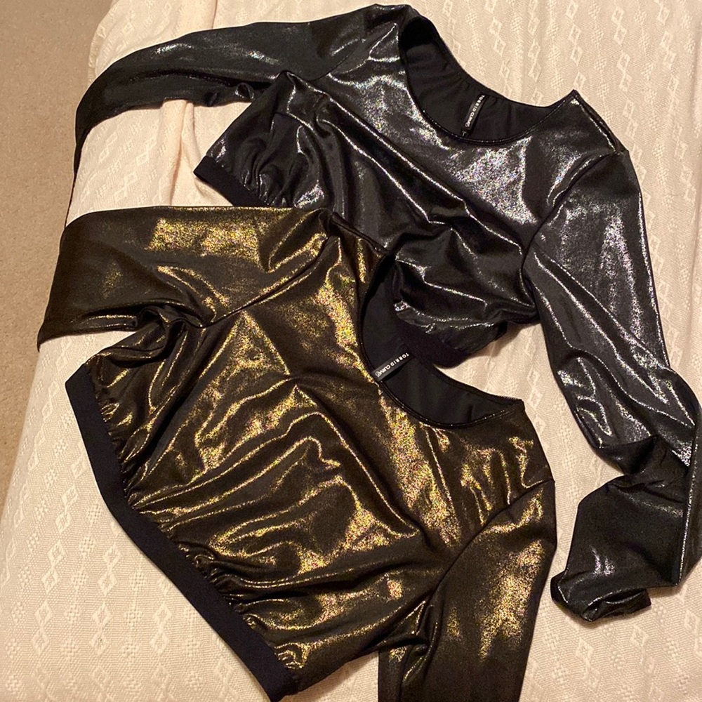 Silver & Gold Crop Tops